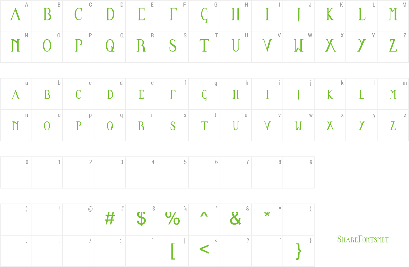 Font Times Decaying Romans preview